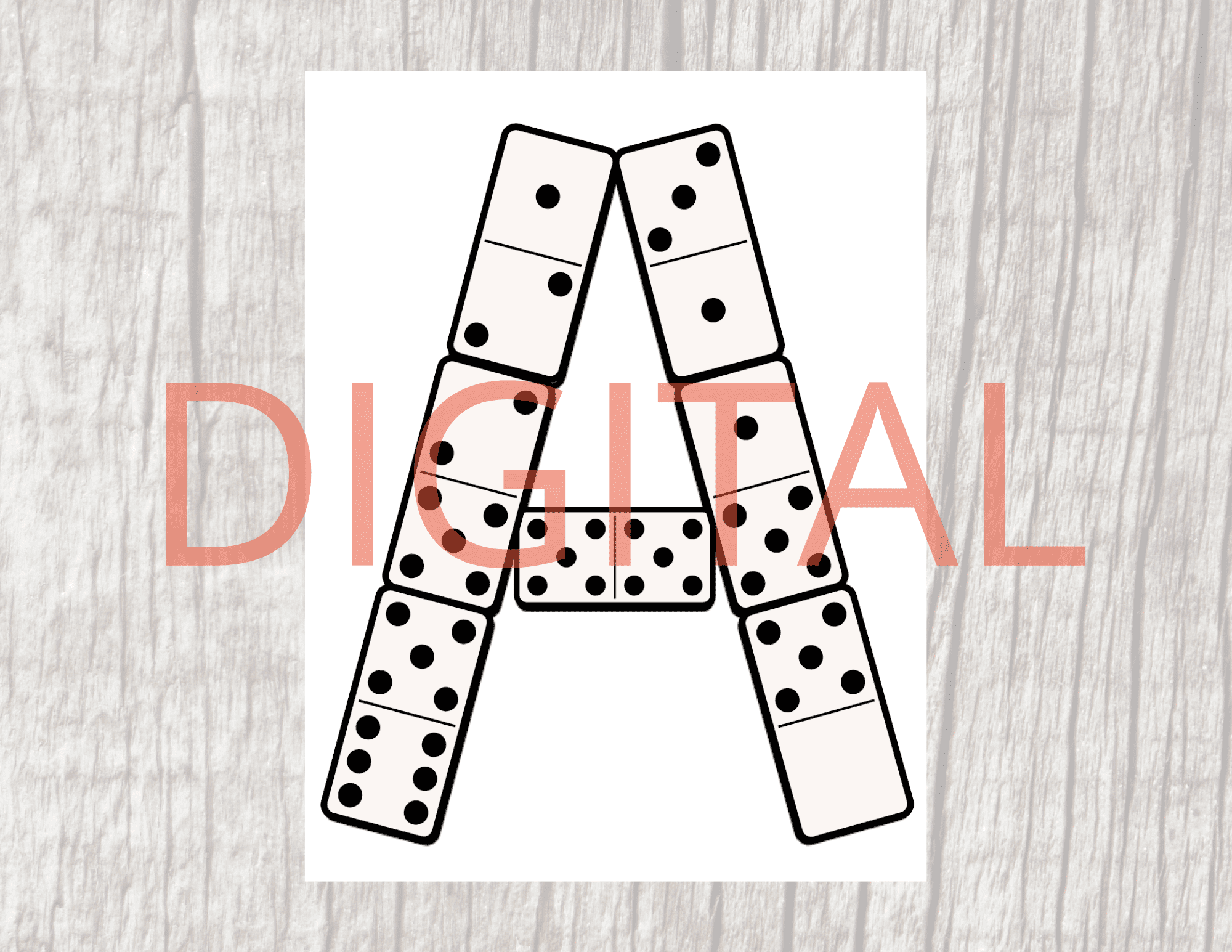 Domino Alphabet Digital